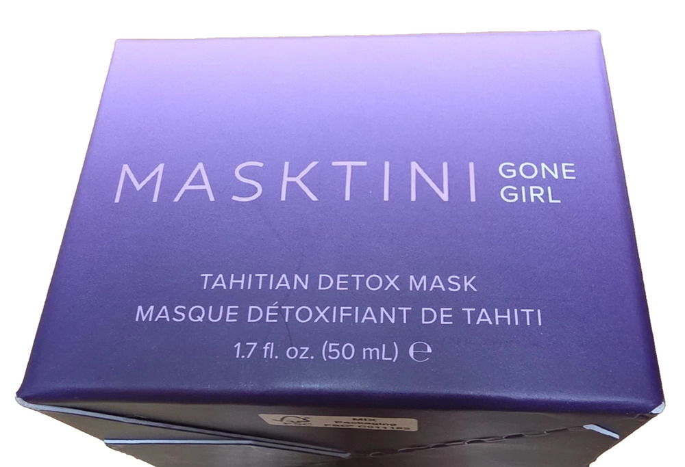 Masktini Gone Girl Tahitian Detox Mask with Charcoal & Pearl Powder, Citrus Oil